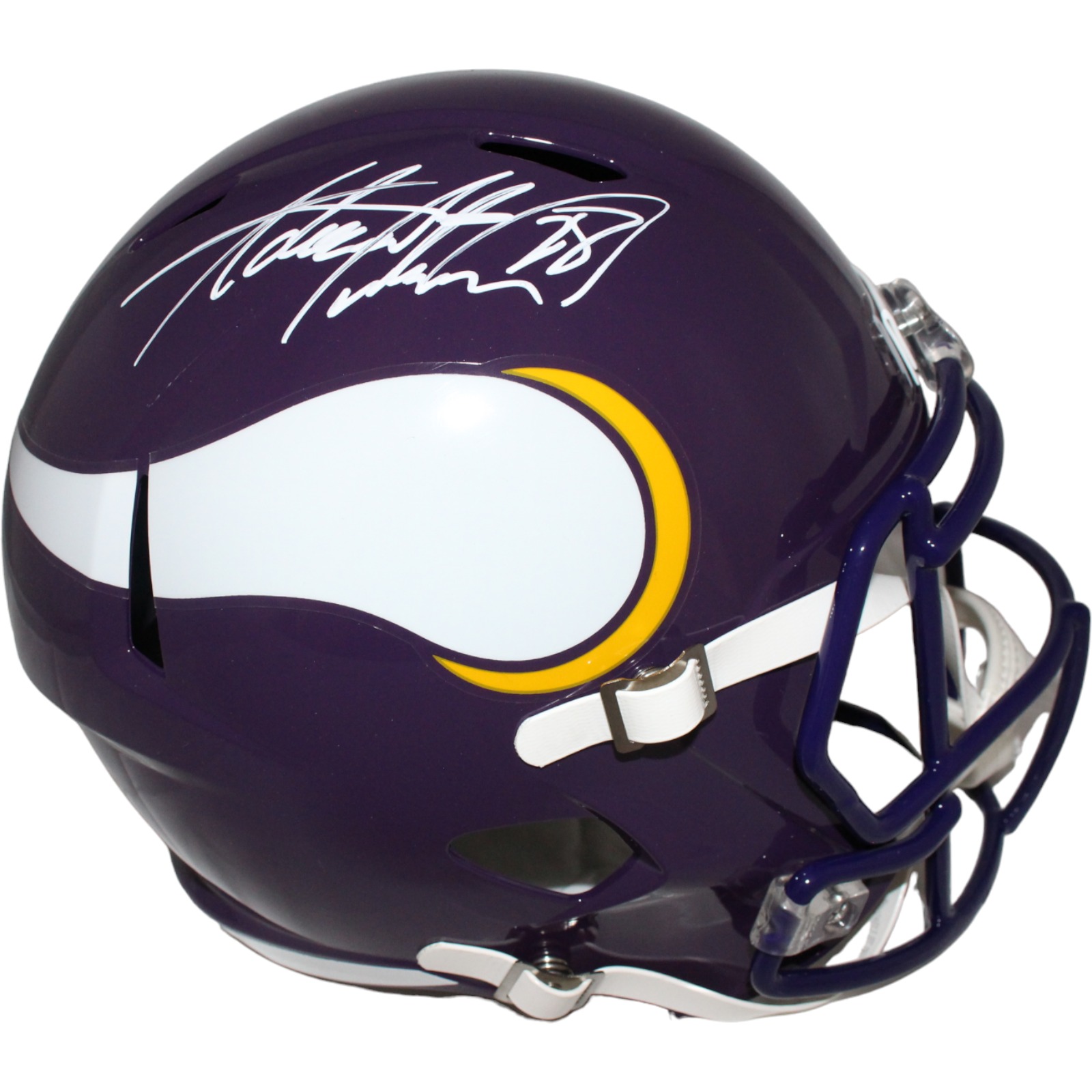 Adrian Peterson Signed Minnesota Vikings TB F/S Helmet Beckett