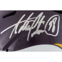 Adrian Peterson Autographed/Signed Minnesota Vikings F/S TB Helmet Beckett 49840