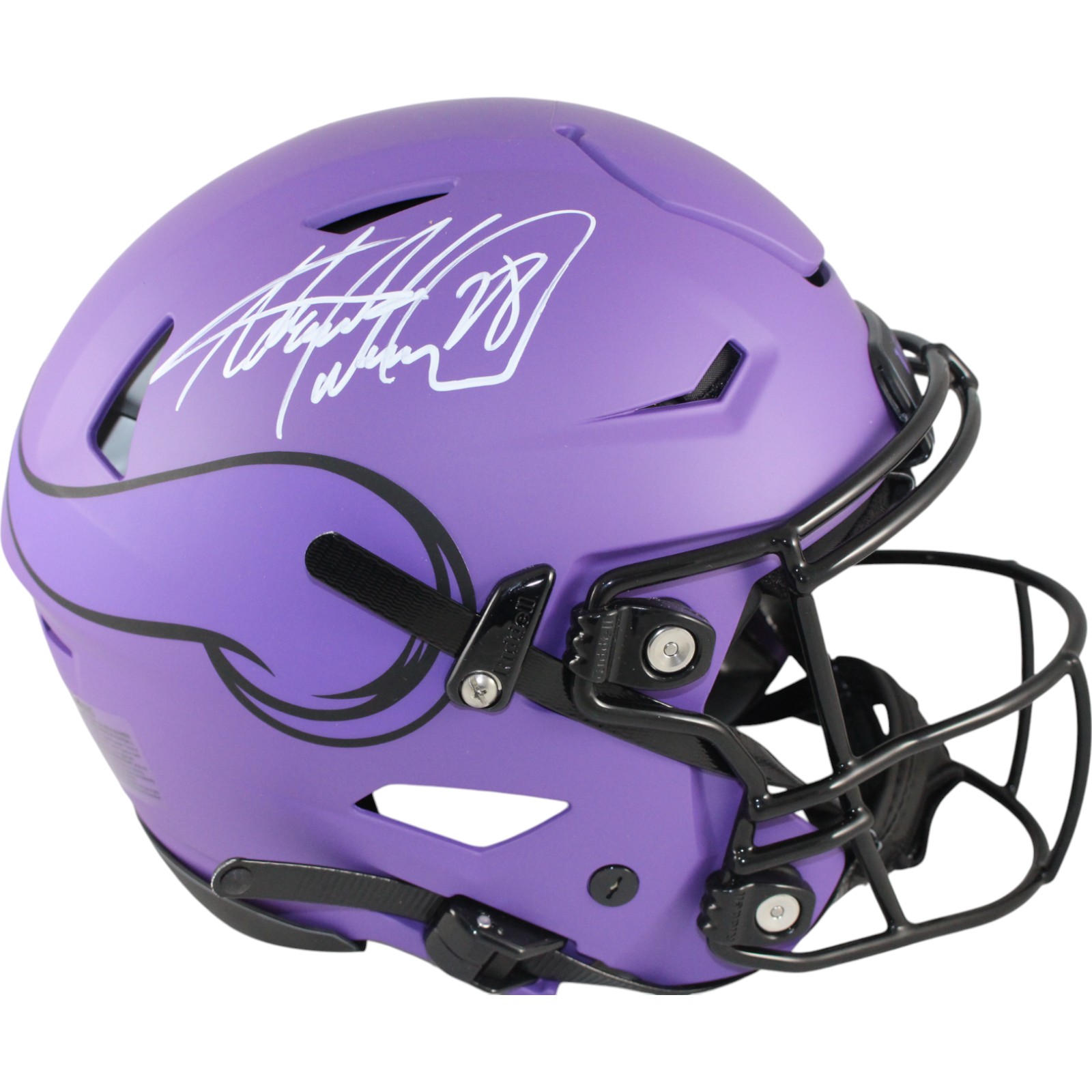 Adrian Peterson Signed Minnesota Vikings Rave SpeedFlex Helmet Beckett 49595