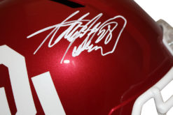 Adrian Peterson Signed Oklahoma Sooners F/S Speed Helmet Beckett