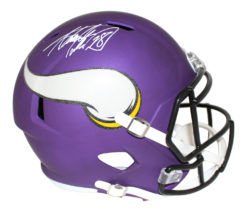 Adrian Peterson Autographed Minnesota Vikings Speed Replica Helmet BAS 25092