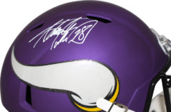 Adrian Peterson Autographed Minnesota Vikings Speed Replica Helmet BAS 25092