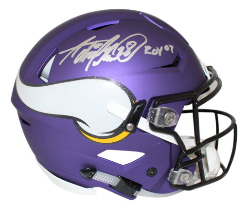 Adrian Peterson Signed Minnesota Vikings Auth SpeedFlex Helmet ROY JSA 25002
