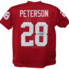 Adrian Peterson Autographed/Signed College Style Red XL Jersey BAS