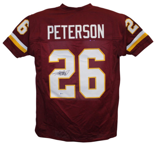 Adrian Peterson Autographed/Signed Washington Redskins Red XL Jersey JSA 24997