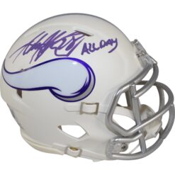 Adrian Peterson Signed Minnesota Vikings F/S 24 Alt Helmet All Day Beckett 50196