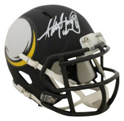 Adrian Peterson Autographed Minnesota Vikings AMP Mini Helmet BAS 25966