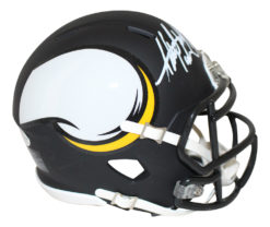 Adrian Peterson Autographed Minnesota Vikings AMP Mini Helmet BAS 25966