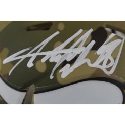 Adrian Peterson Autographed Minnesota Vikings Camo Mini Helmet Beckett 49856