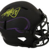 Adrian Peterson Autographed Minnesota Vikings Eclipse Mini Helmet BAS 27414