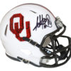 Adrian Peterson Autographed Oklahoma Sooners Wood Mini Helmet BAS 26637