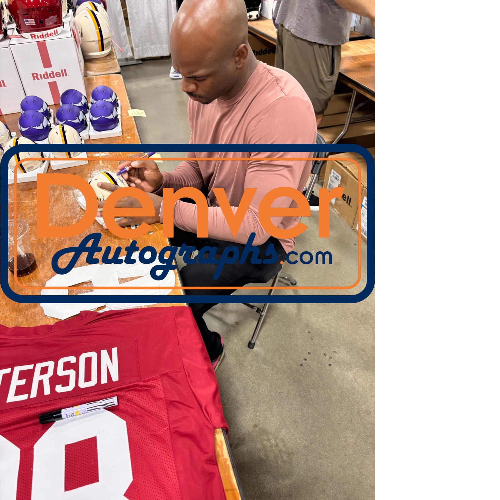 Adrian Perterson Signed Minnesota Vikings Retro Mini Helmet Beckett WIT 57542 6 Adrian Perterson Signed Minnesota Vikings Retro Mini Helmet Beckett WIT 57542