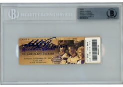 Adrian Peterson Autographed Minnesota Vikings 07ROY Slabbed Ticket Beckett 36362