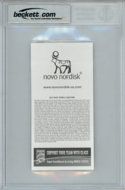 Adrian Peterson Autographed 11/4/2012 Ticket Stub 2097 Yds Beckett Slab