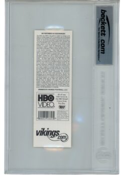 Adrian Peterson Autographed Minnesota Vikings 07ROY Slabbed Ticket Beckett 36364