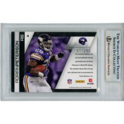 Adrian Peterson Autographed '10 Panini Gear /250 Trading Card Beckett 49826