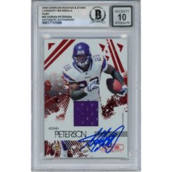 Adrian Peterson Autographed 09 RS Longevity Patch Trading Card Beckett 49821