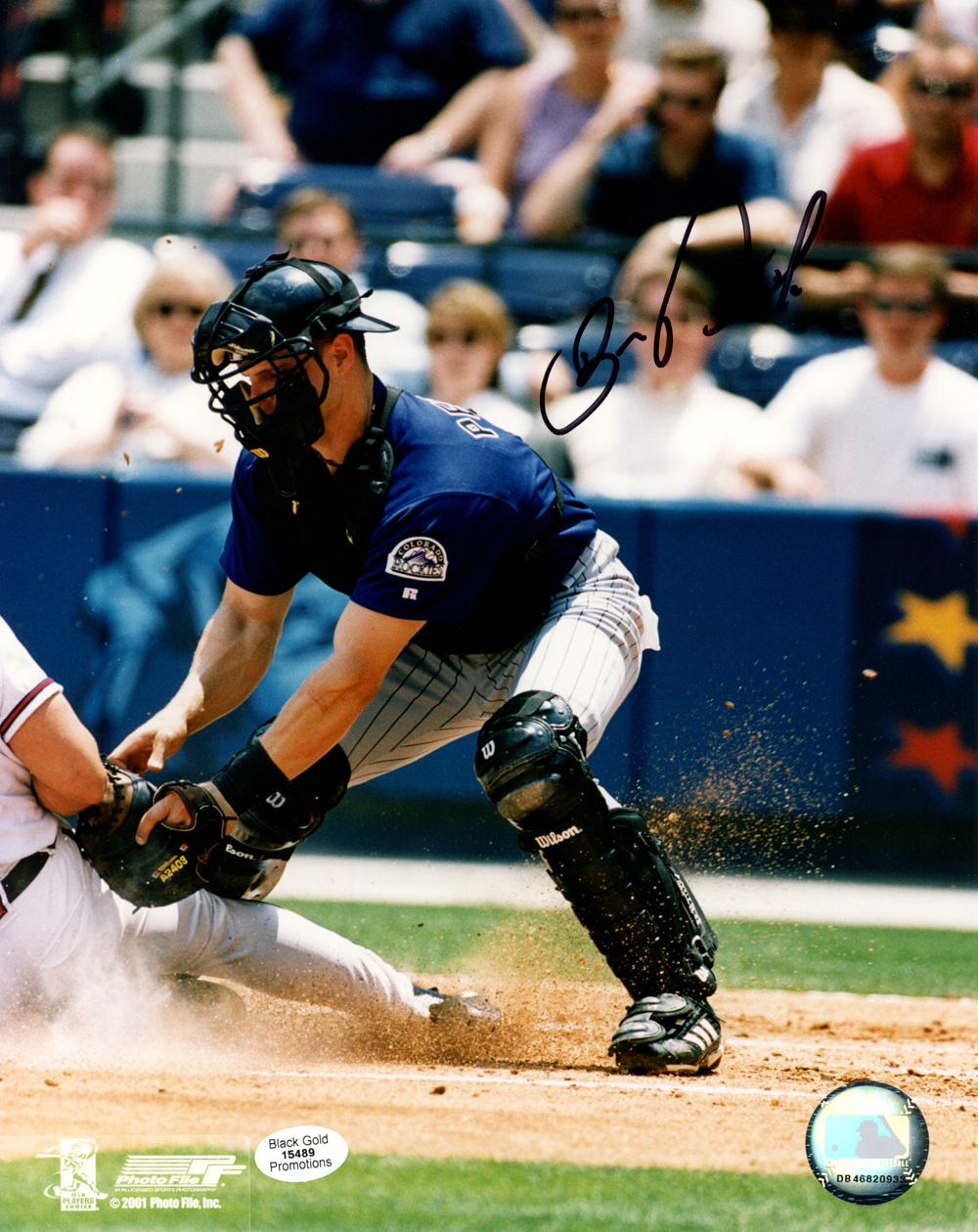 Ben Petrick Autographed/Signed Colorado Rockies 8x10 Photo