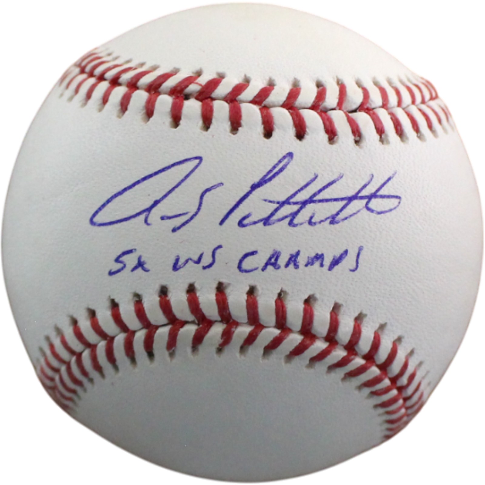 Andy Pettite Signed New York Yankees OML Baseball 5x WS Champ Fanatics 54467