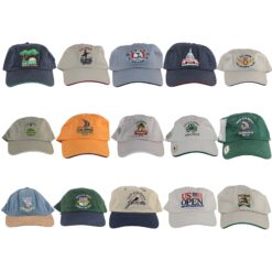 PGA US Open 1996 2000-02 07-13 15-18 Lot of 15 Adjustable Hats 56022