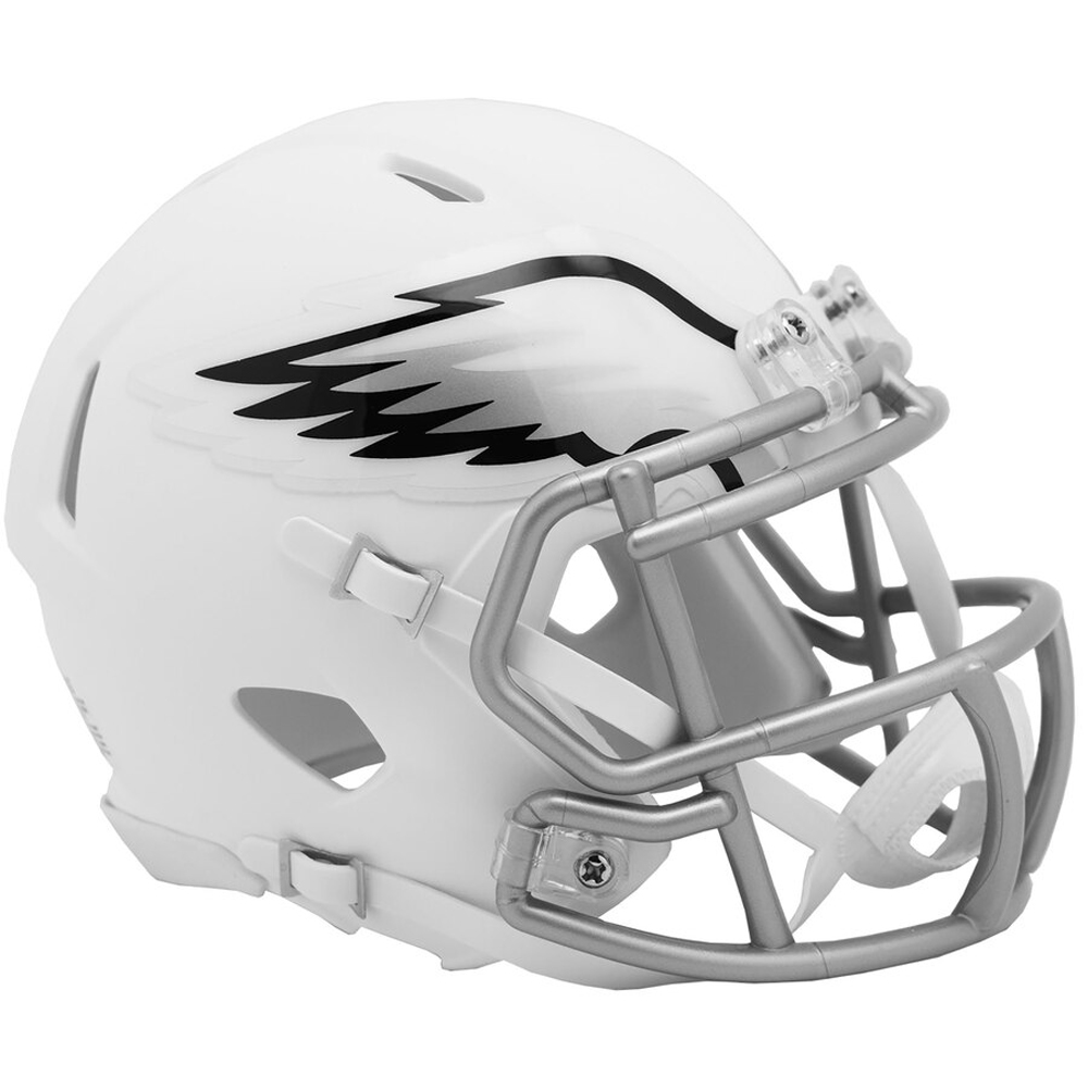 Philadelphia Eagles Full Size White Matte Speed Replica Helmet New In Box 25831