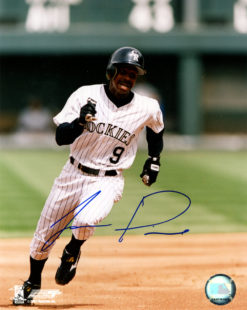 Juan Pierre Autographed/Signed Colorado Rockies 8x10 Photo