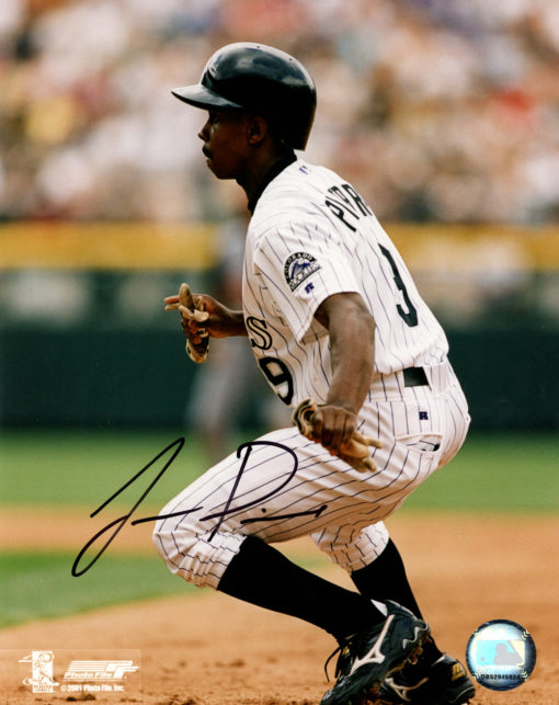 Juan Pierre Autographed/Signed Colorado Rockies 8x10 Photo