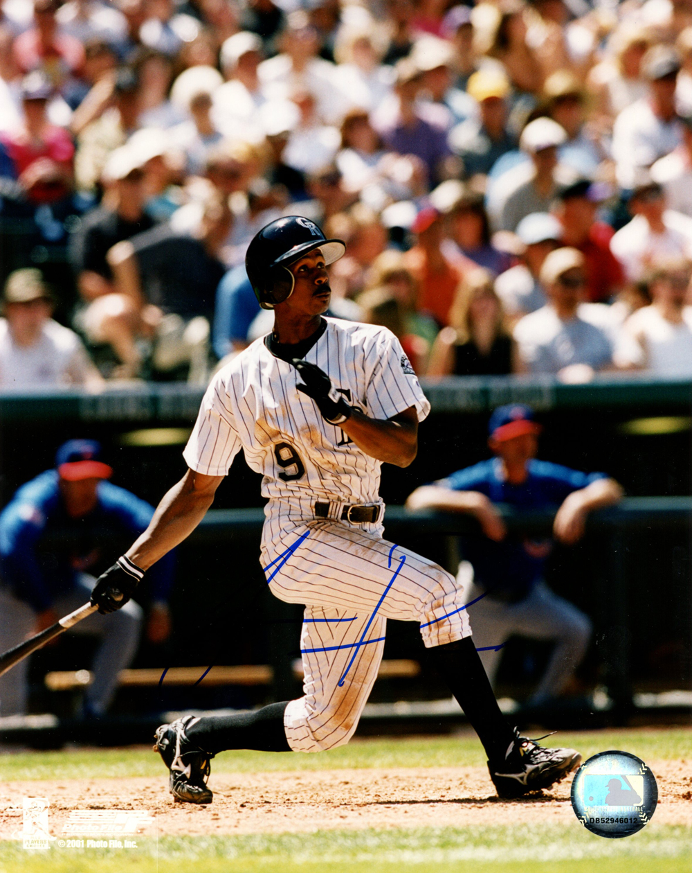 Juan Pierre Autographed/Signed Colorado Rockies 8x10 Photo