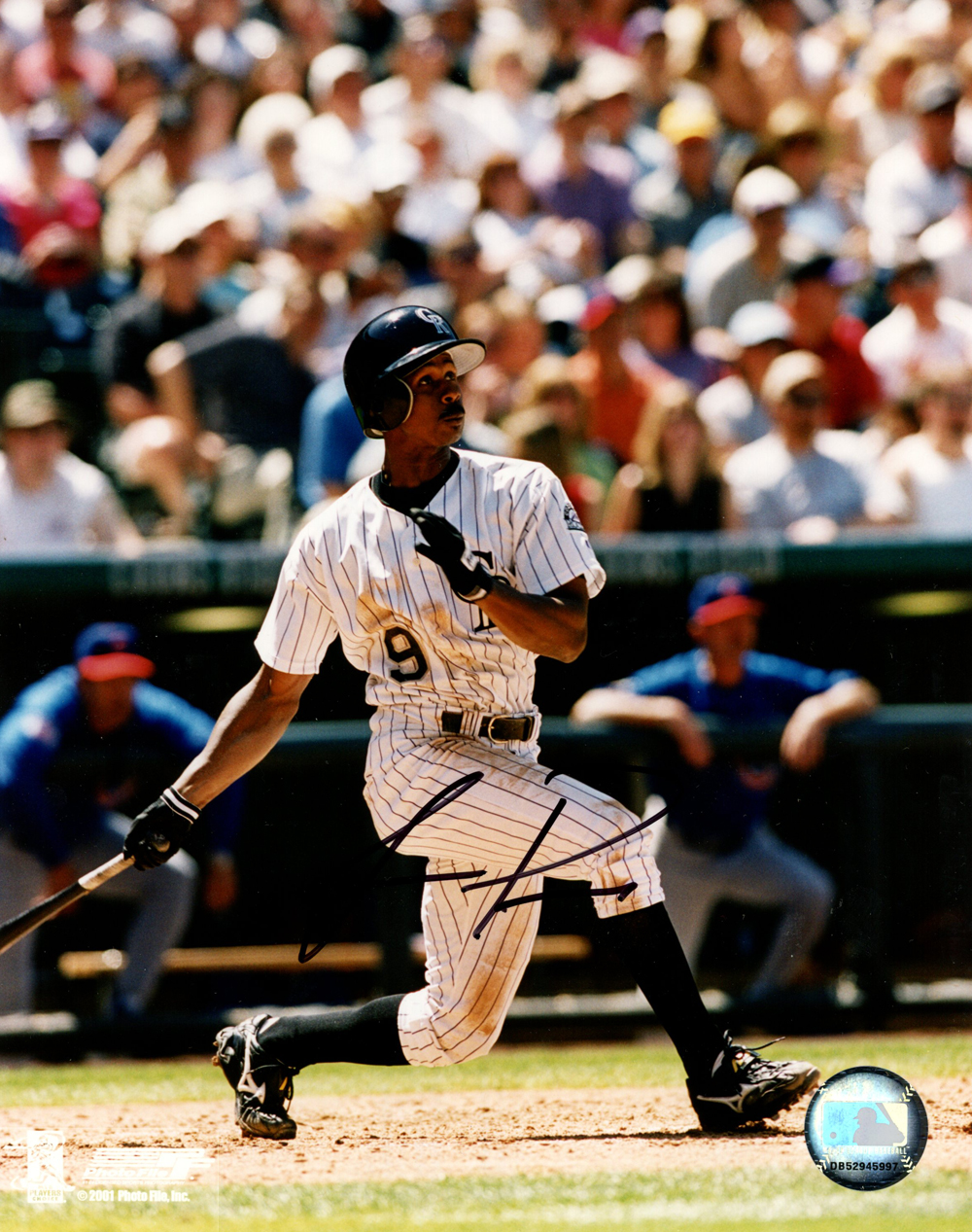 Juan Pierre Autographed/Signed Colorado Rockies 8x10 Photo