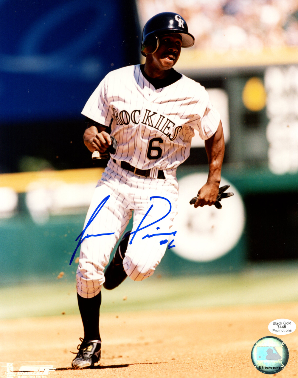 Juan Pierre Autographed/Signed Colorado Rockies 8x10 Photo