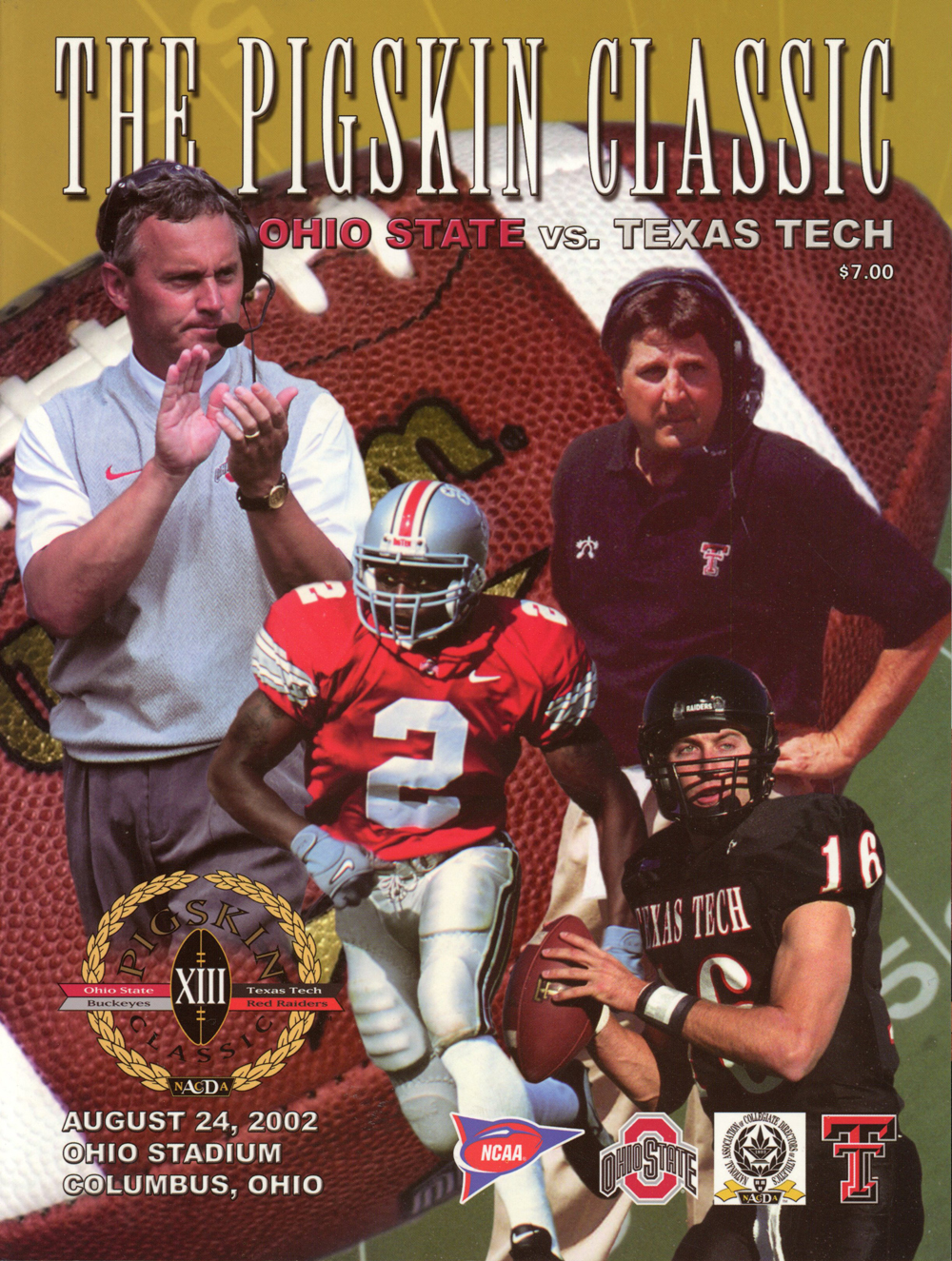 The Pigskin Classic Program 8/24/2002 Ohio State Buckeyes vs Texas Tech