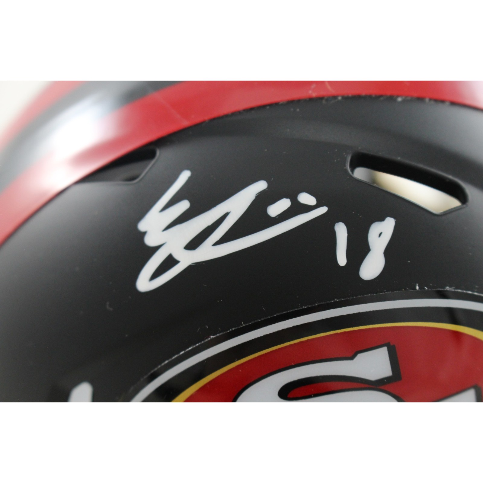 Eddie Pineiro Signed San Francisco 49ers Rivalries Mini Helmet Beckett 57985 2 Eddie Pineiro Signed San Francisco 49ers Rivalries Mini Helmet Beckett 57985