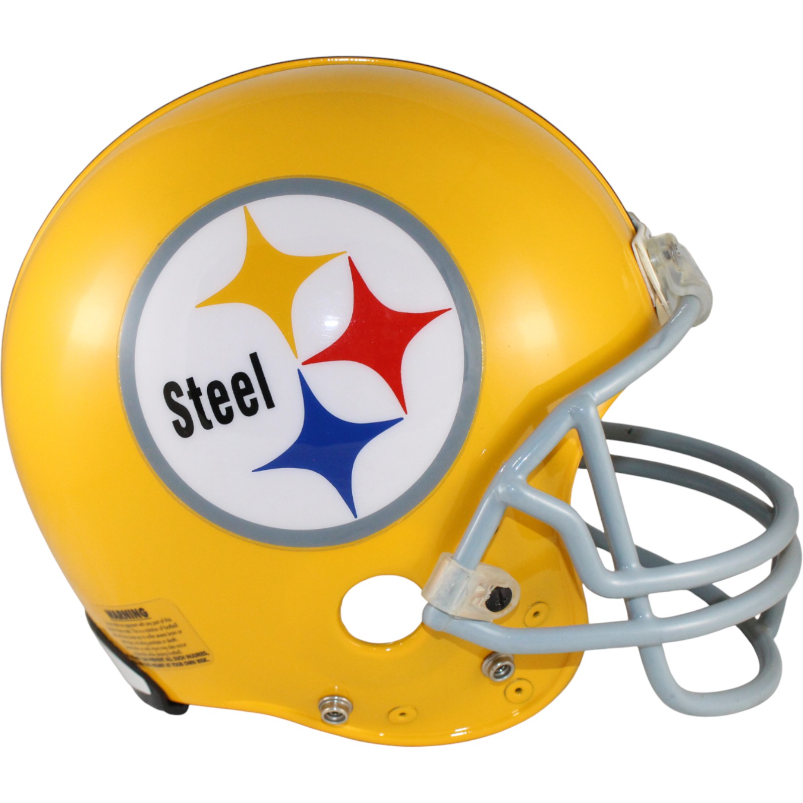 Pittsburgh Steelers Unautographed Helmet Proline VSR4 Gold Grey Mask NFL 59436