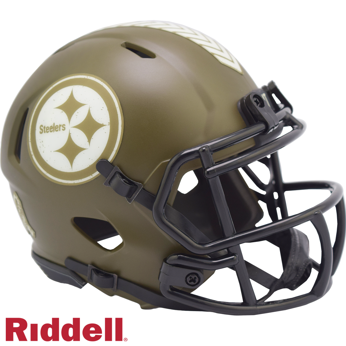 Pittsburgh Steelers Riddell New In Box 2022 Salute to Service Mini Helmet 35201
