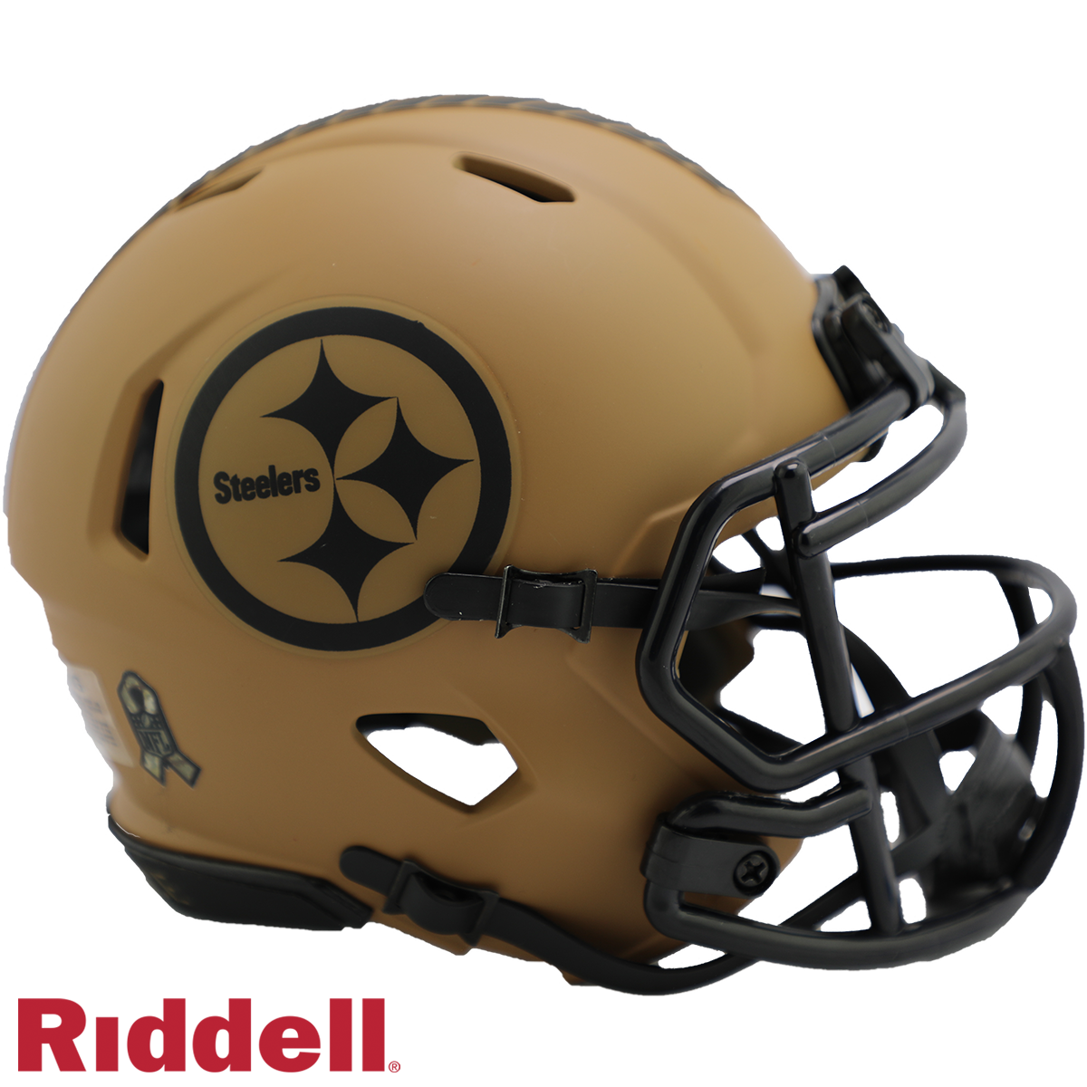 Pittsburgh Steelers Riddell New In Box 2023 Salute to Service Mini Helmet 42307