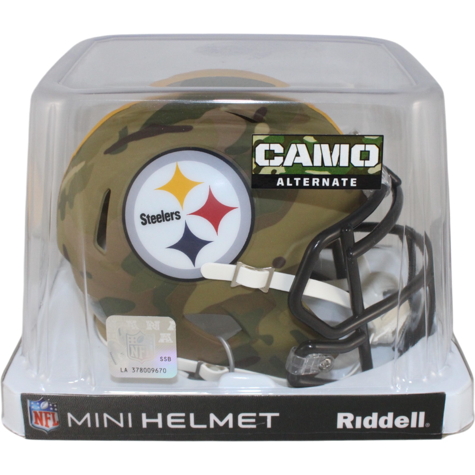 Pittsburgh Steelers Riddell New In Box Limited Edition Camo Mini Helmet 26462 2 Pittsburgh Steelers Riddell New In Box Limited Edition Camo Mini Helmet 26462