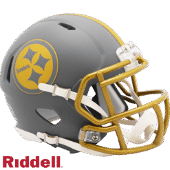 Pittsburgh Steelers Slate Riddell Mini Helmet New In Box 42142