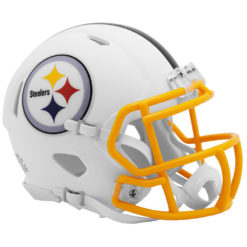 Pittsburgh Steelers Full Size White Matte Speed Replica Helmet New In Box 25832