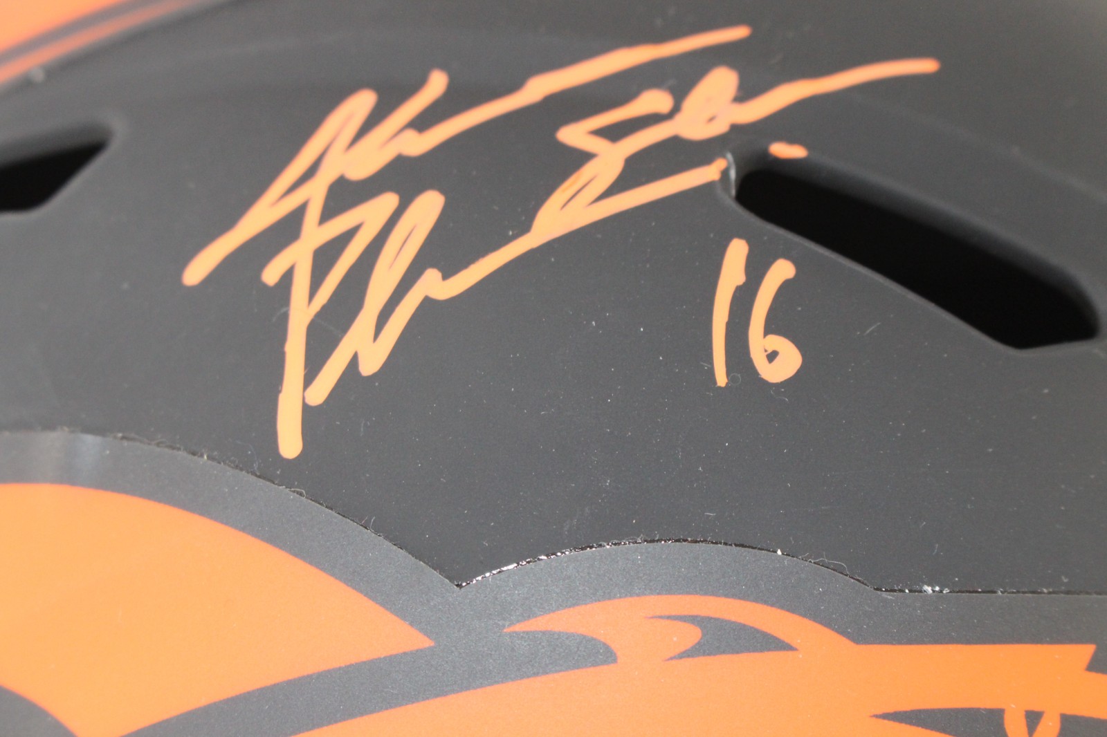 Jake Plummer Autographed/Signed Denver Broncos F/S Eclipse Helmet Beckett 59359