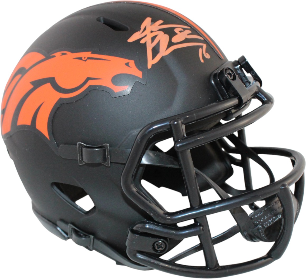 Jake Plummer Autographed/Signed Denver Broncos Eclipse Mini Helmet Beckett 59392 1 Jake Plummer Autographed/Signed Denver Broncos Eclipse Mini Helmet Beckett 59392