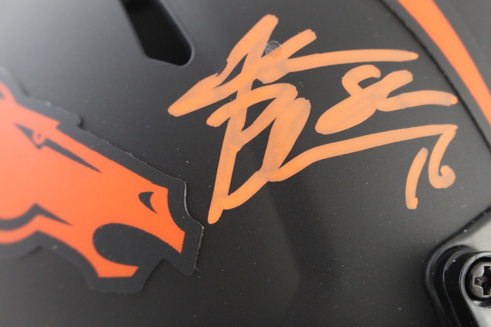 Jake Plummer Autographed/Signed Denver Broncos Eclipse Mini Helmet Beckett 59392 2 Jake Plummer Autographed/Signed Denver Broncos Eclipse Mini Helmet Beckett 59392