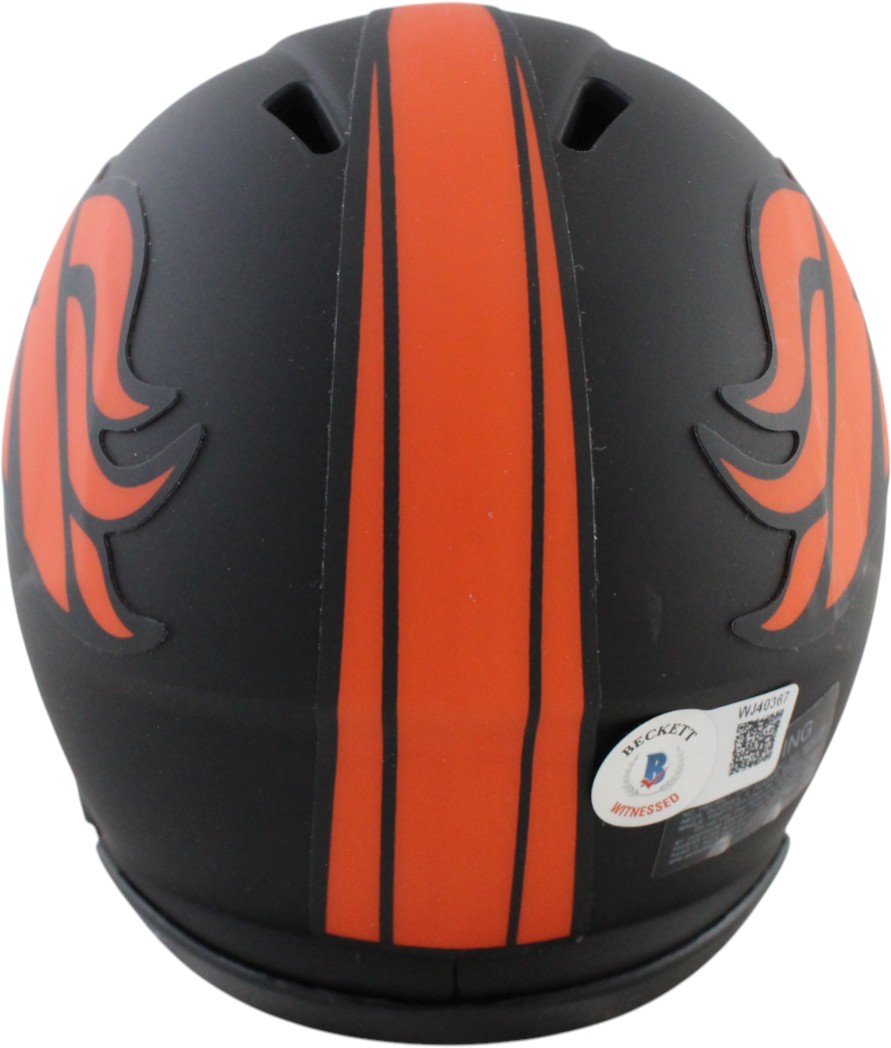 Jake Plummer Autographed/Signed Denver Broncos Eclipse Mini Helmet Beckett 59392 3 Jake Plummer Autographed/Signed Denver Broncos Eclipse Mini Helmet Beckett 59392