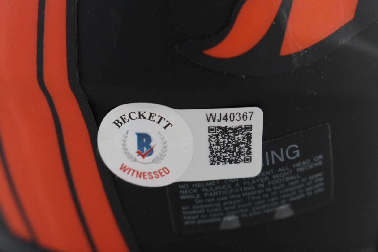 Jake Plummer Autographed/Signed Denver Broncos Eclipse Mini Helmet Beckett 59392 4 Jake Plummer Autographed/Signed Denver Broncos Eclipse Mini Helmet Beckett 59392