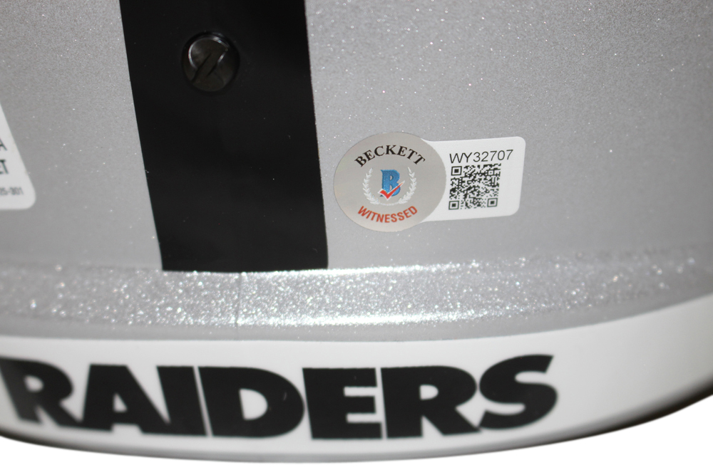 Jim Plunkett Signed Las Vegas Raiders Speed F/S Helmet w/SB MVP BAS 3 Jim Plunkett Signed Las Vegas Raiders Speed F/S Helmet w/SB MVP BAS