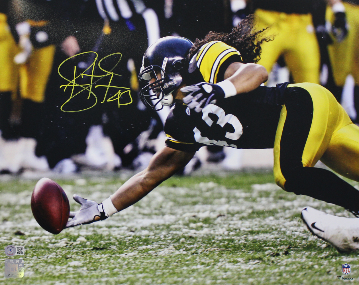 Troy Polamalu Autographed/Signed Pittsburgh Steelers 16x20 Photo BAS