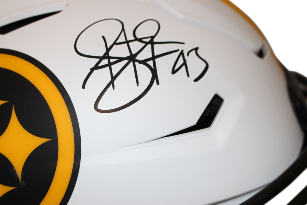 Troy Polamalu Signed Steelers Authentic Lunar Speed Flex Helmet BAS
