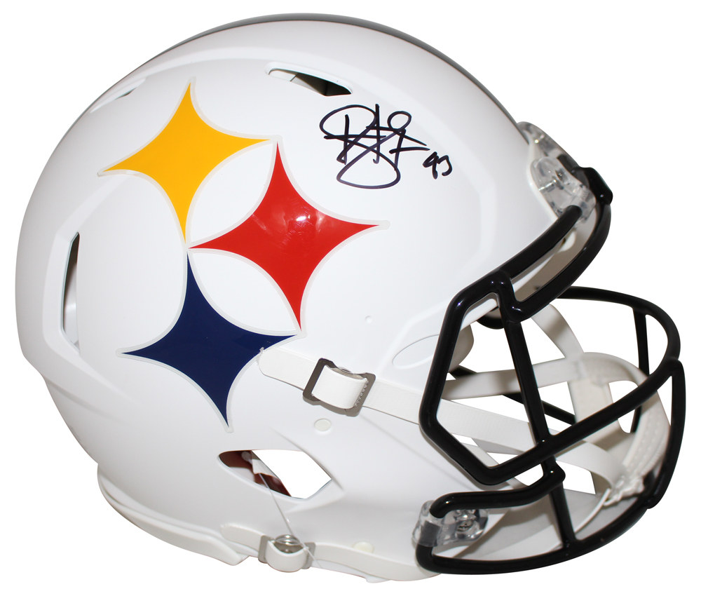 Troy Polamalu Autographed Pittsburgh Steelers AMP Authentic Helmet BAS 27460