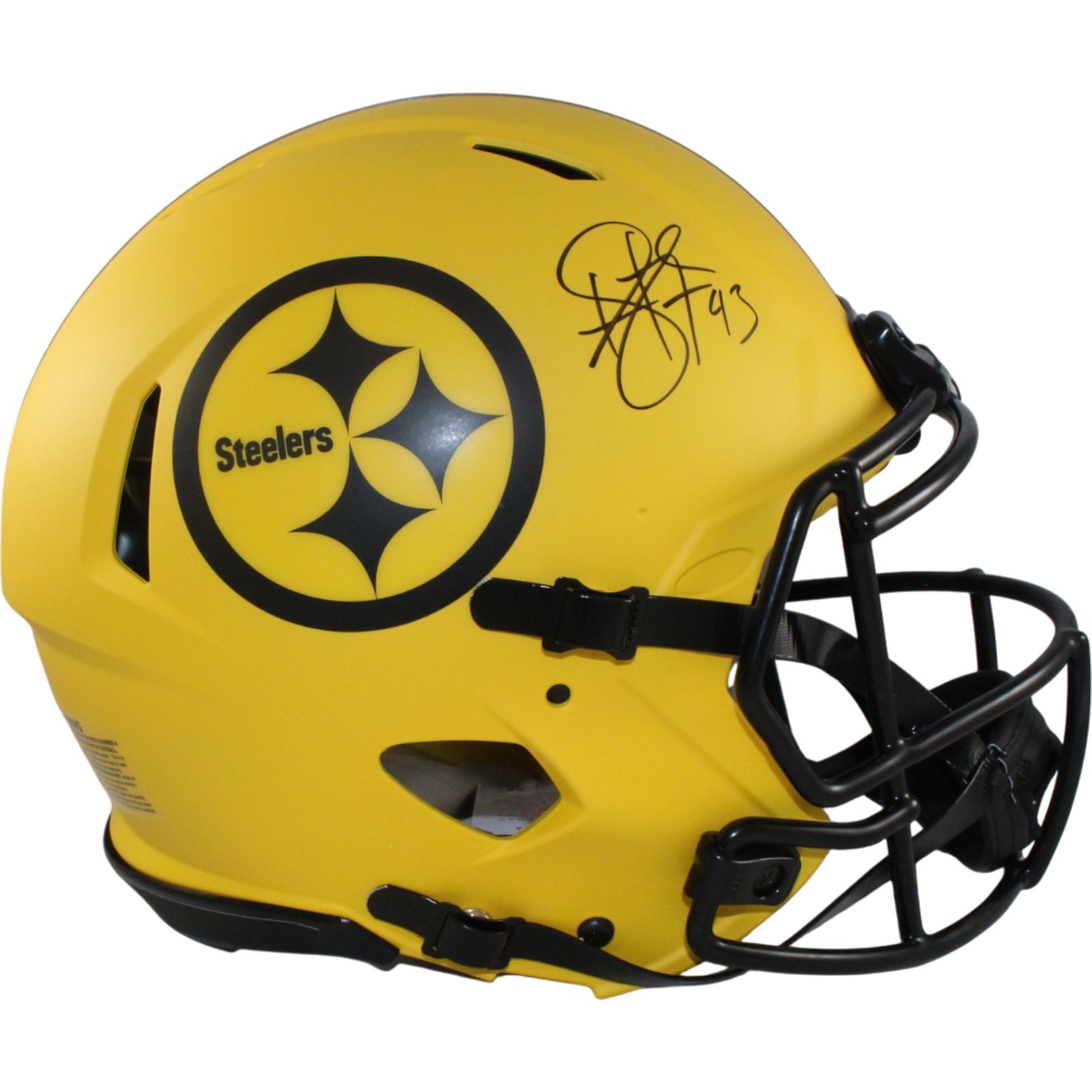 Troy Polamalu Signed Pittsburgh Steelers Authentic Rave Helmet Beckett 56321 1 Troy Polamalu Signed Pittsburgh Steelers Authentic Rave Helmet Beckett 56321