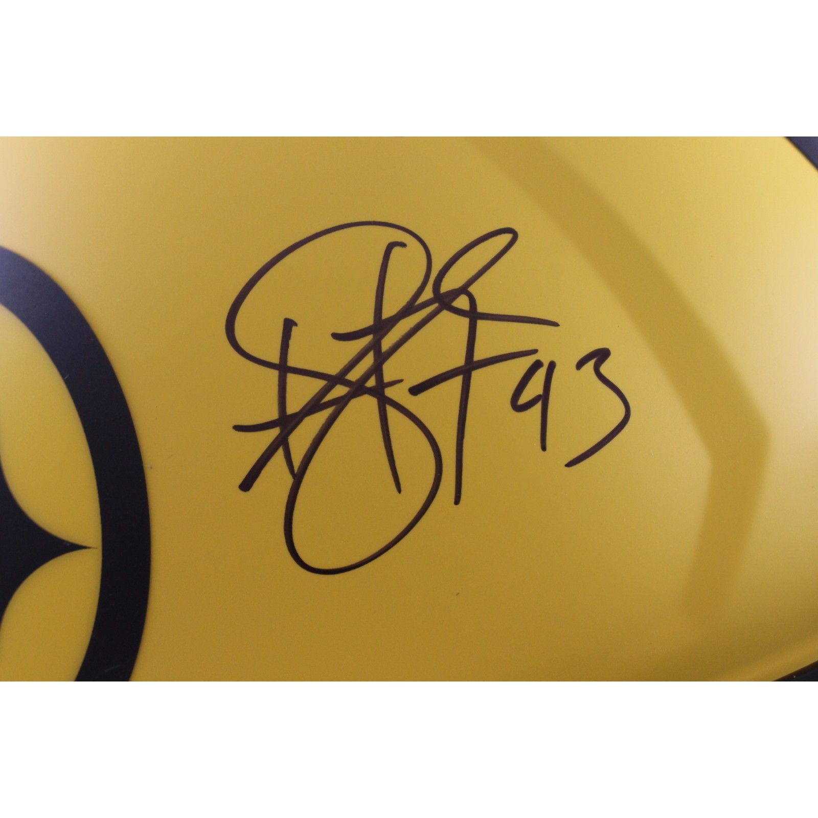 Troy Polamalu Signed Pittsburgh Steelers Authentic Rave Helmet Beckett 56321 2 Troy Polamalu Signed Pittsburgh Steelers Authentic Rave Helmet Beckett 56321