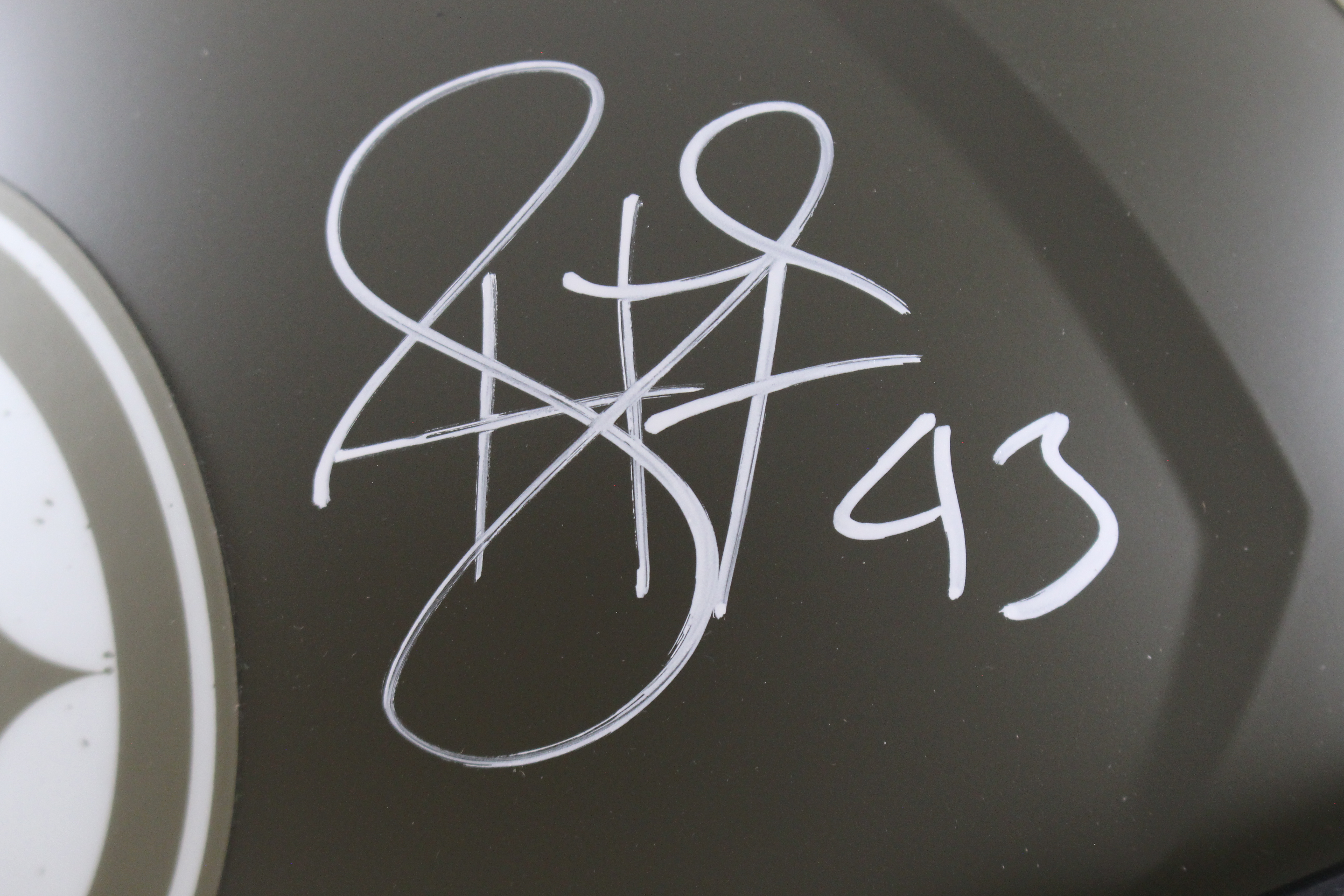 Troy Polamalu Autographed Pittsburgh Steelers F/S 22 STS Helmet Beckett 56199
